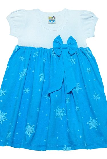 Vestido Infantil Princesa e Floco de Neve - Malugui
