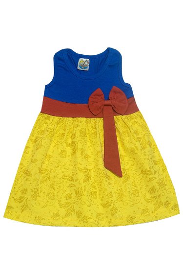 Vestido Infantil Ramos Azul - Malugui