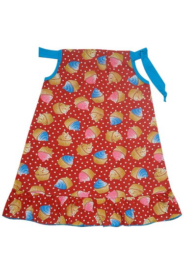 Vestido Infantil Cupcake Vermelho - Malugui