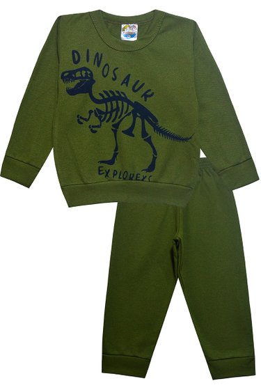 Conjunto Bebê Dino Verde - Malugui