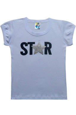 ref 6186 blusa star branca