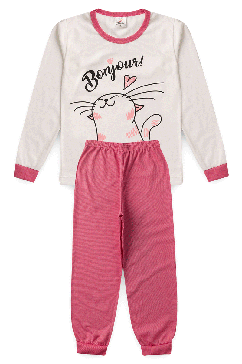 Pijama Infantil Rena e Passaros